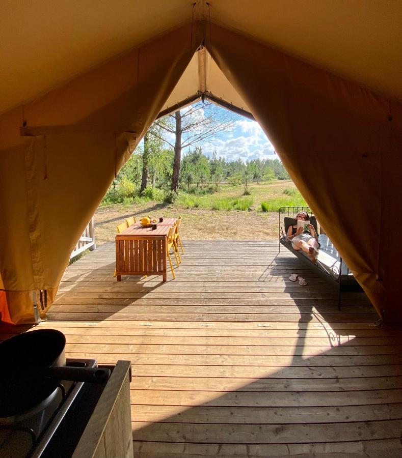 Camping La Kahute - Tente Lodge Au Coeur De La Foret Carcans Kültér fotó