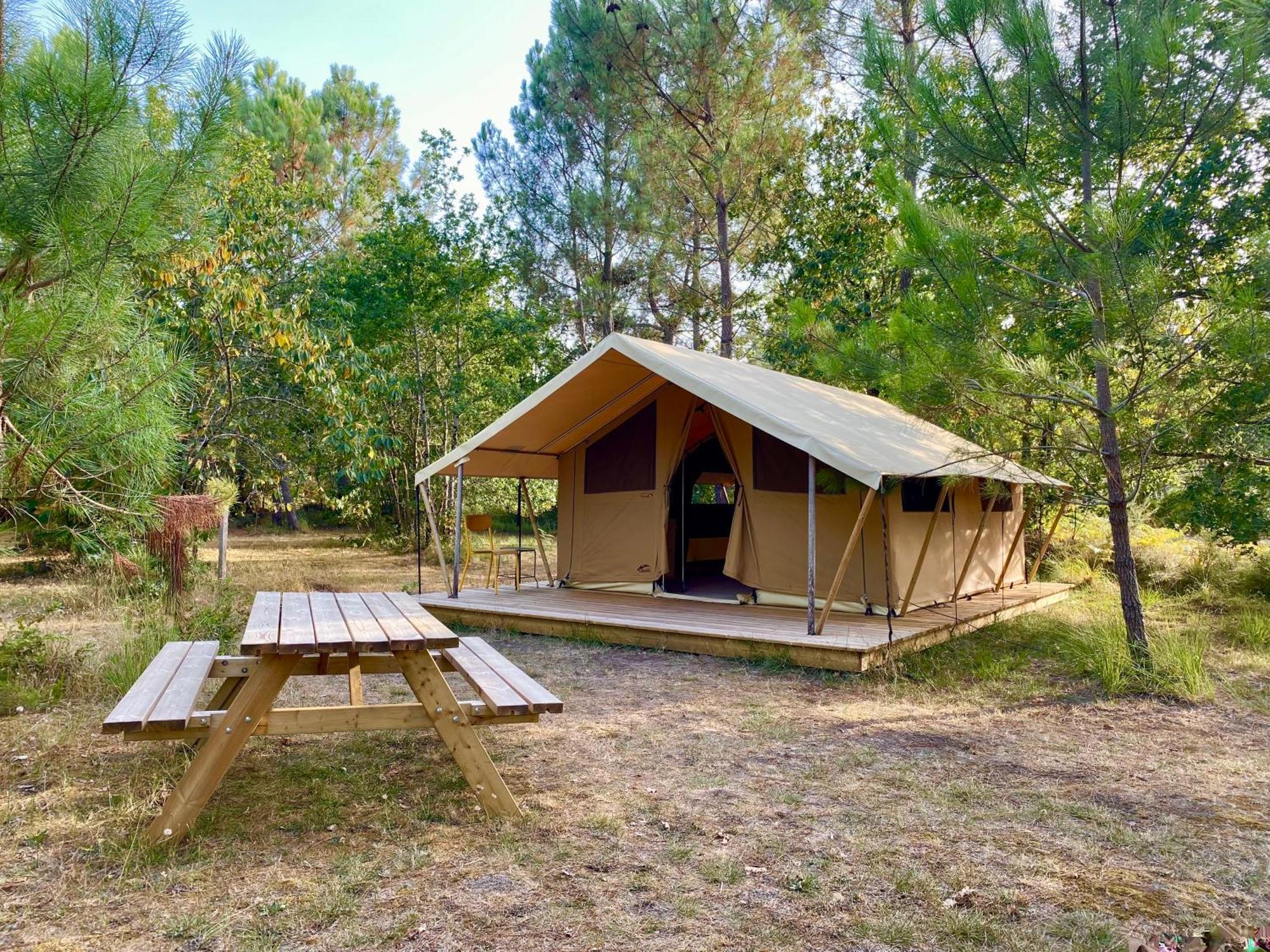 Camping La Kahute - Tente Lodge Au Coeur De La Foret Carcans Kültér fotó