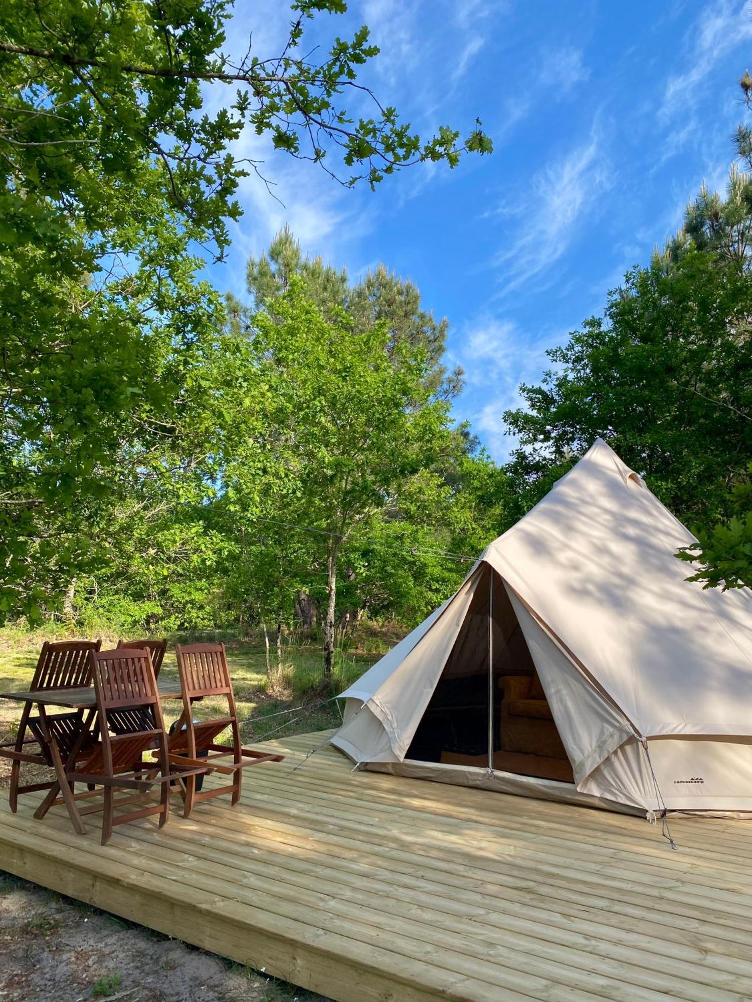 Camping La Kahute - Tente Lodge Au Coeur De La Foret Carcans Kültér fotó