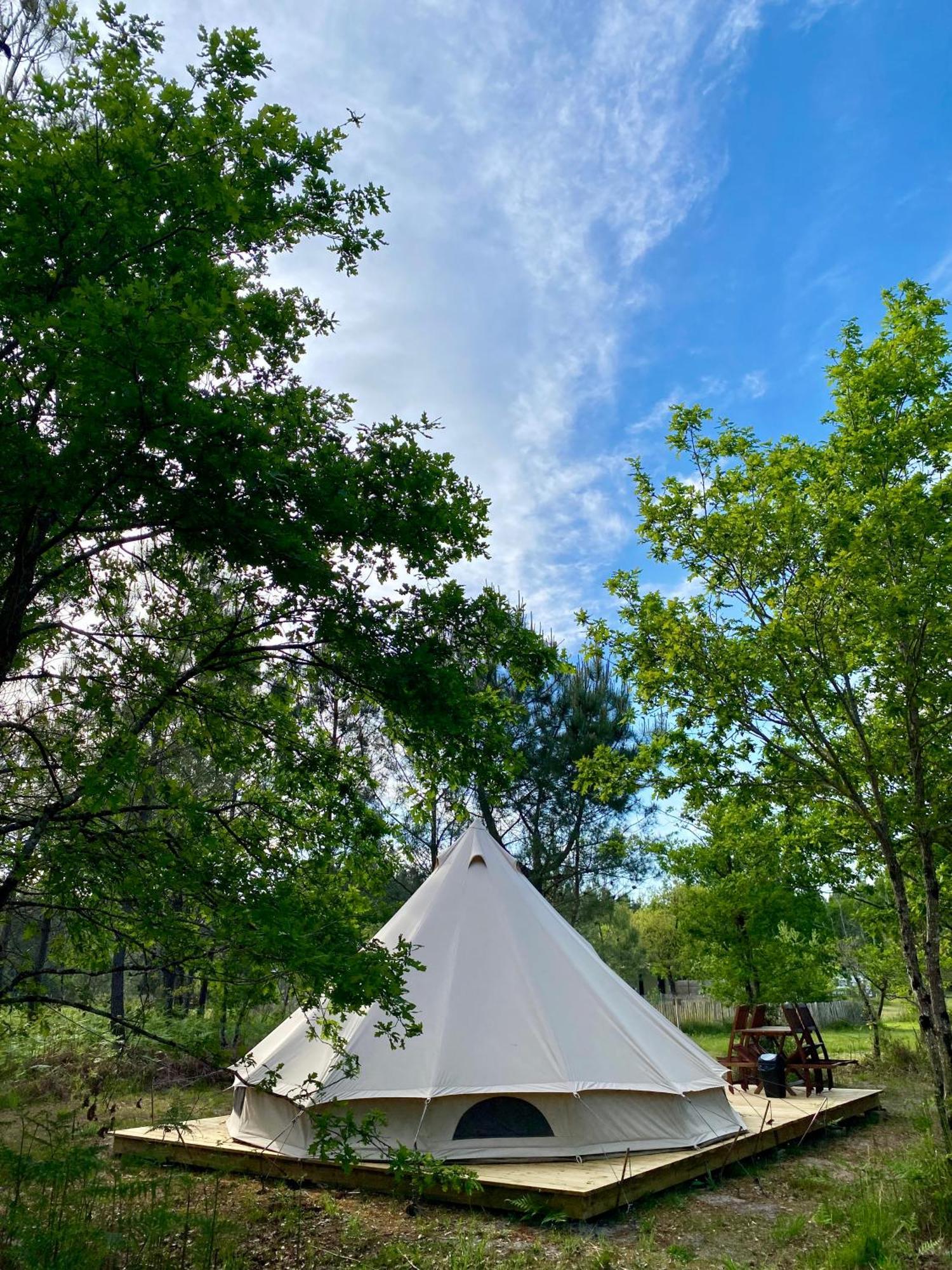 Camping La Kahute - Tente Lodge Au Coeur De La Foret Carcans Kültér fotó