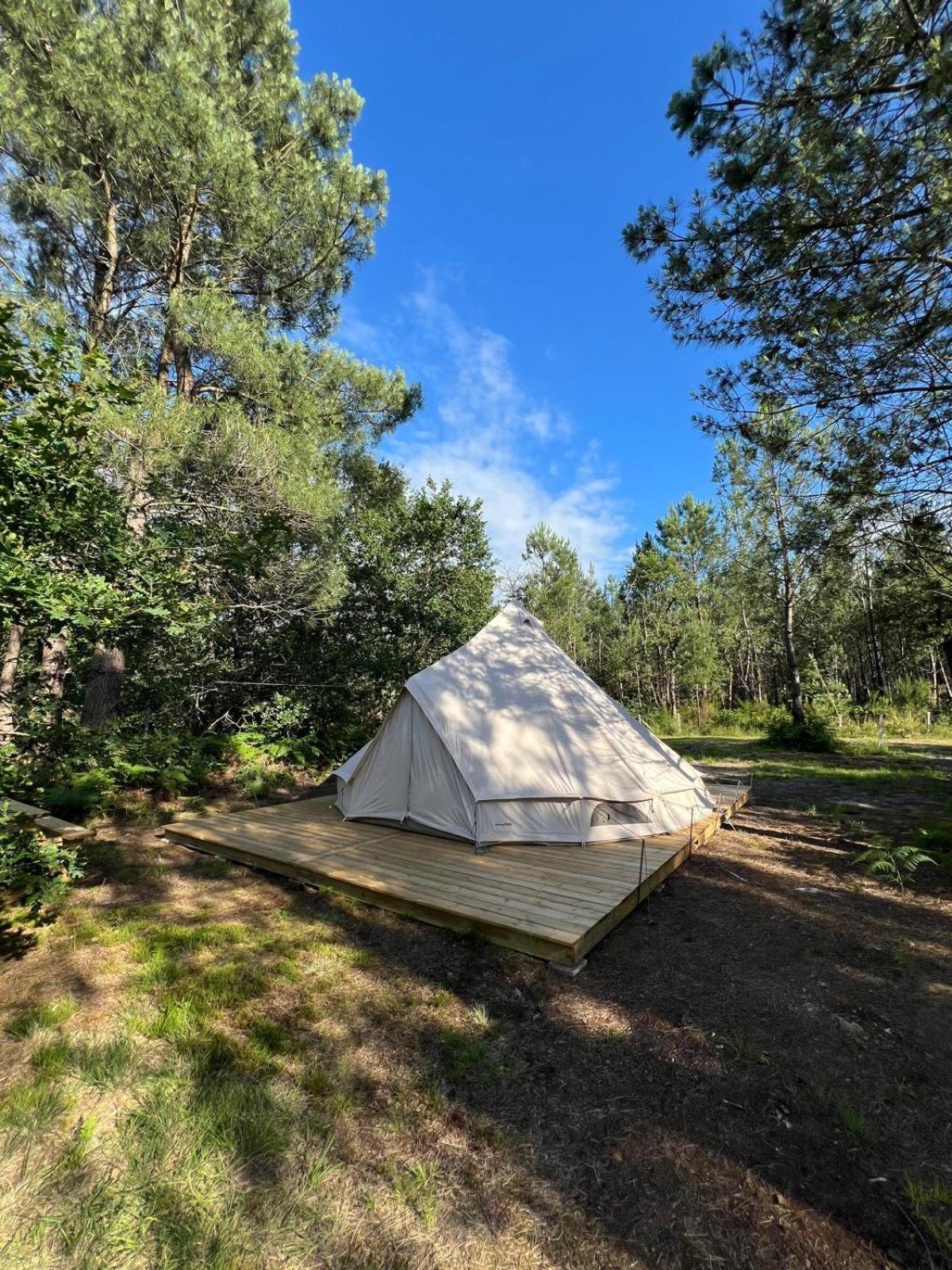 Camping La Kahute - Tente Lodge Au Coeur De La Foret Carcans Kültér fotó